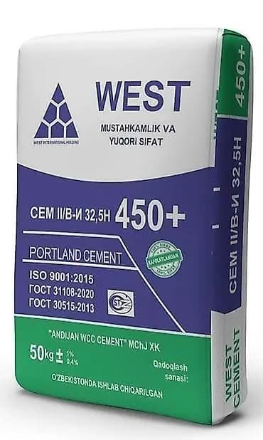 Цемент WEST Андижан М450 50 кг